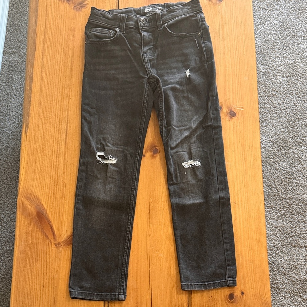Wonder Nation Kids Distressed Black Jeans
